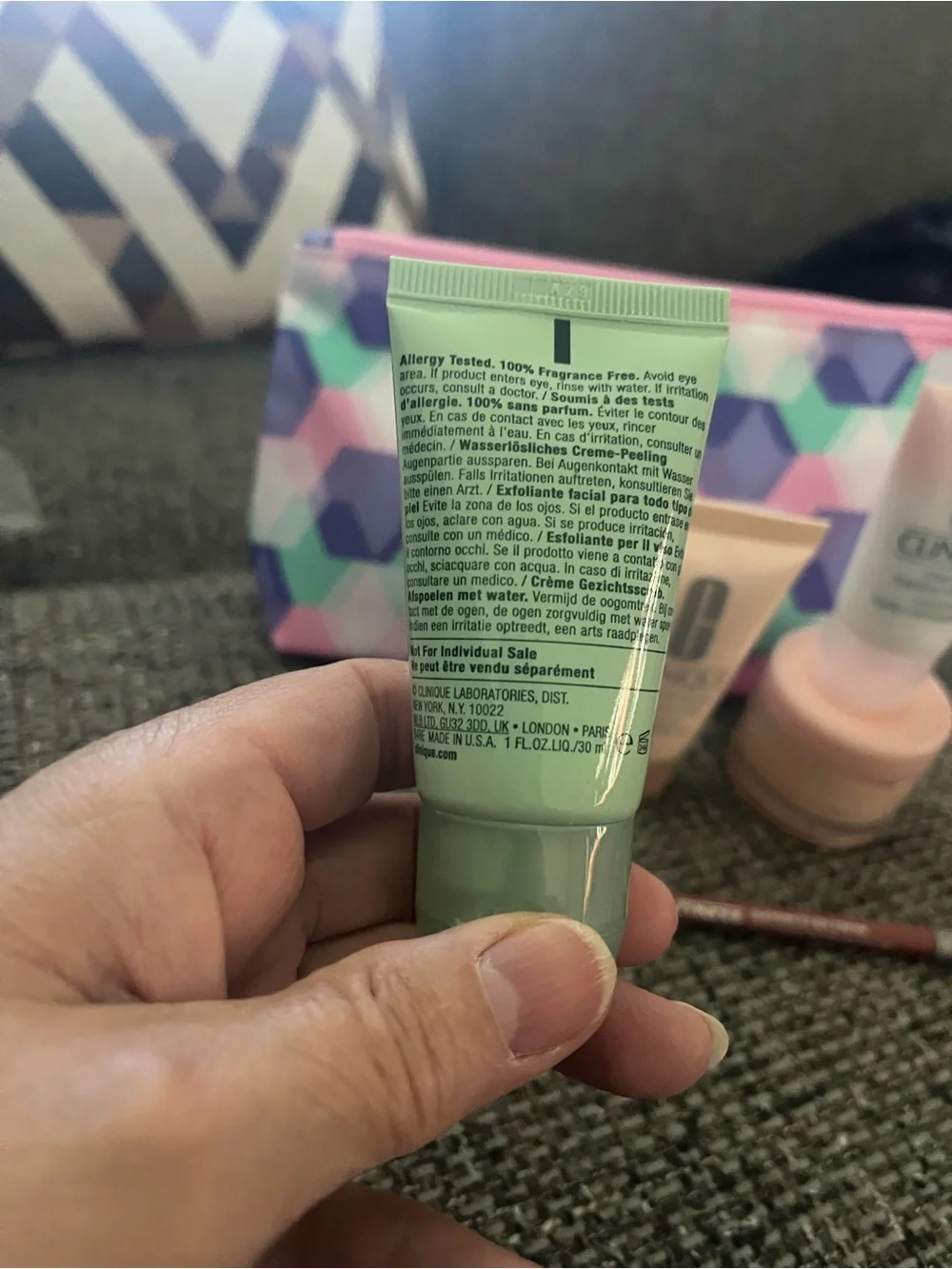 New Clinique 6 Piece w/Pouch